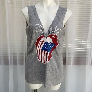Knotted American Flag Tank Top XXL US 12 Dressfo